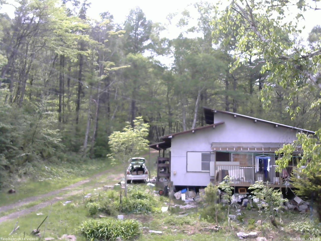 長野県菅平高原 ゆたか山荘 西側(坂上) 2026/05/19 14:00