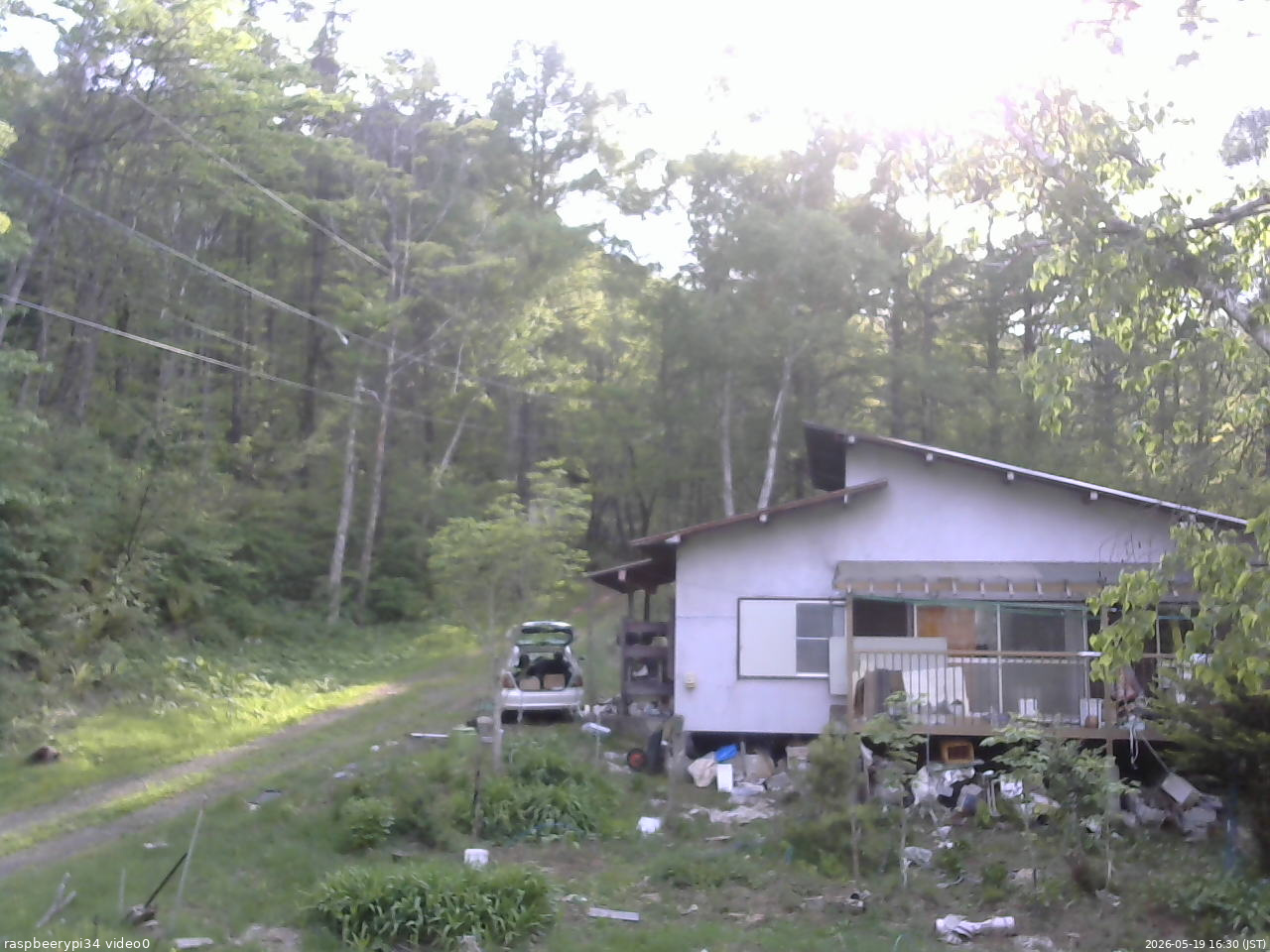 長野県菅平高原 ゆたか山荘 西側(坂上) 2026/05/19 16:30
