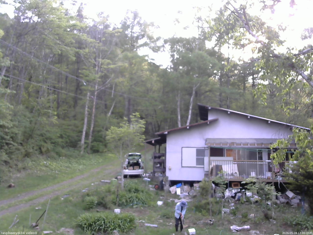 長野県菅平高原 ゆたか山荘 西側(坂上) 2026/05/19 17:00