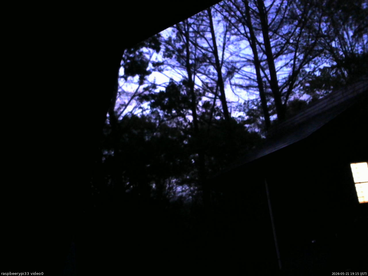 長野県菅平高原 ゆたか山荘 北側 2026/05/21 19:15