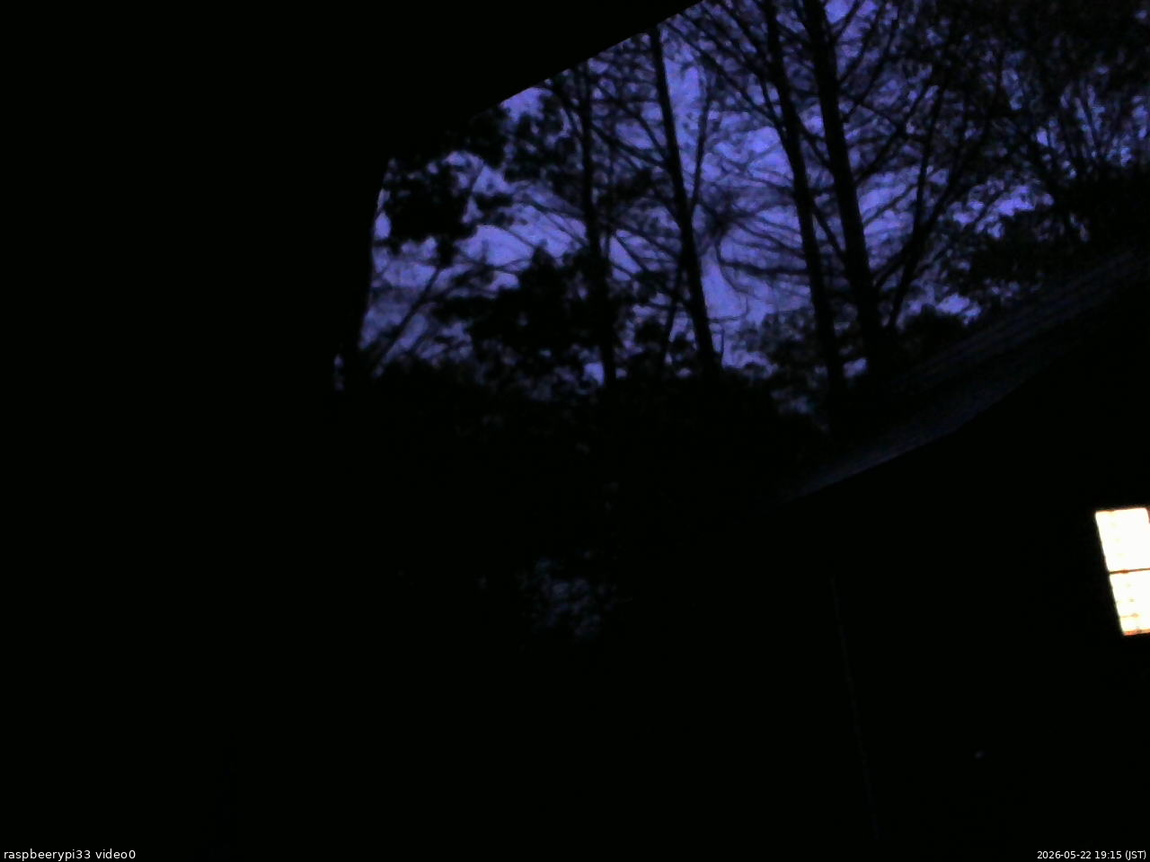 長野県菅平高原 ゆたか山荘 北側 2026/05/22 19:15