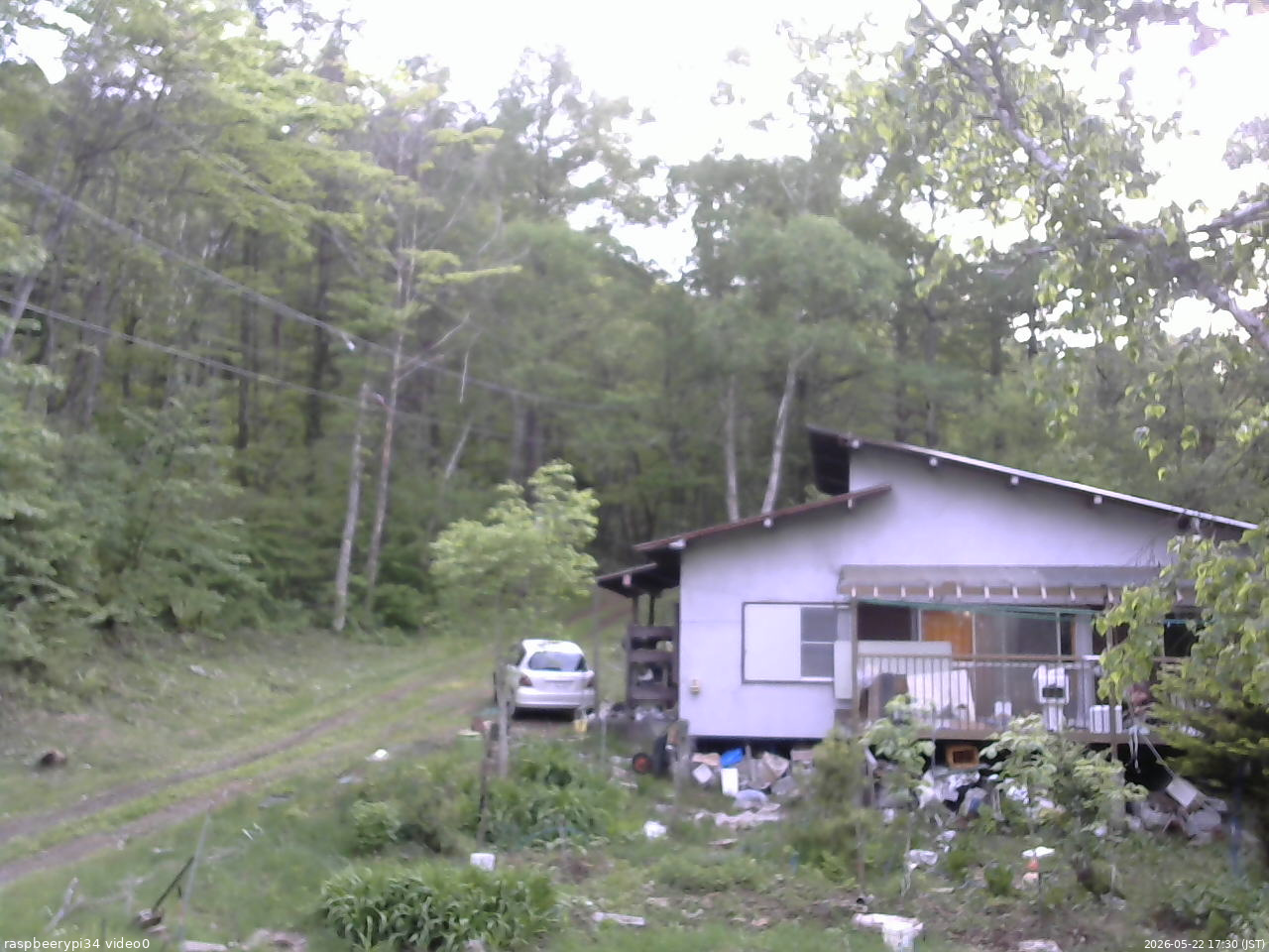長野県菅平高原 ゆたか山荘 西側(坂上) 2026/05/22 17:30