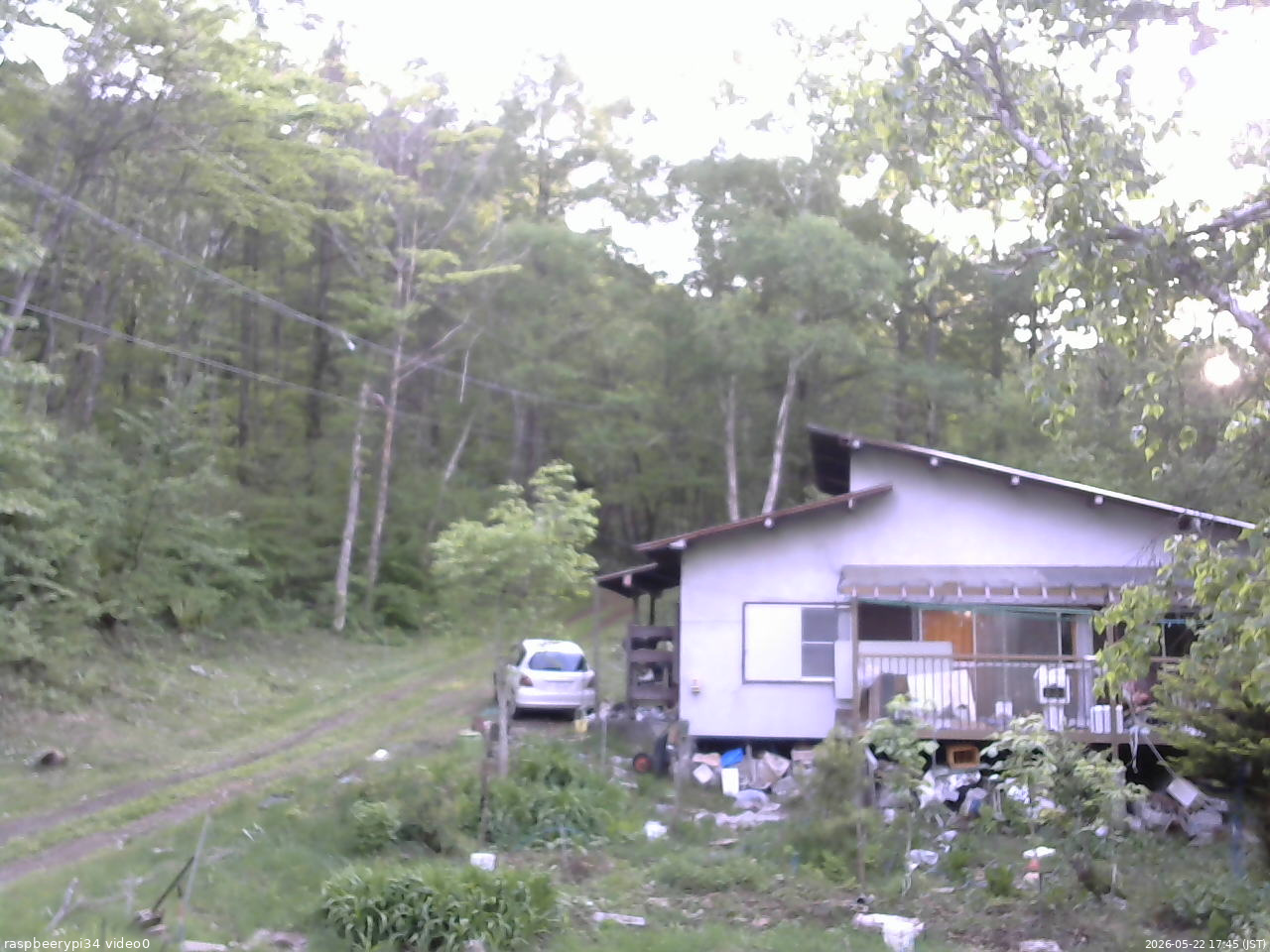長野県菅平高原 ゆたか山荘 西側(坂上) 2026/05/22 17:45