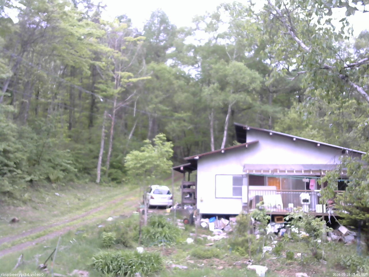 長野県菅平高原 ゆたか山荘 西側(坂上) 2026/05/23 17:45