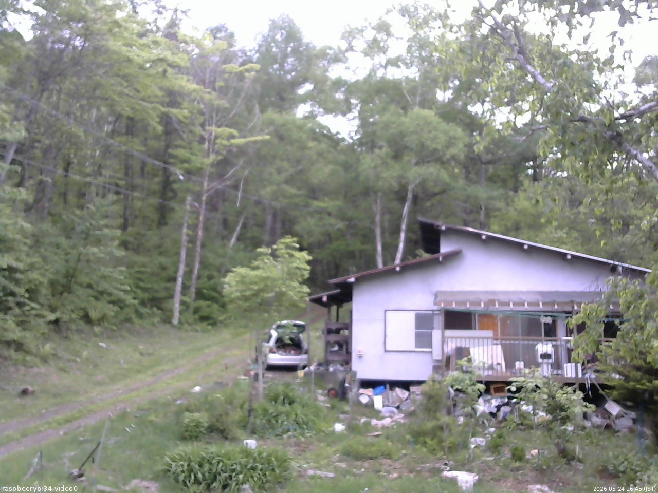 長野県菅平高原 ゆたか山荘 西側(坂上) 2026/05/24 16:45