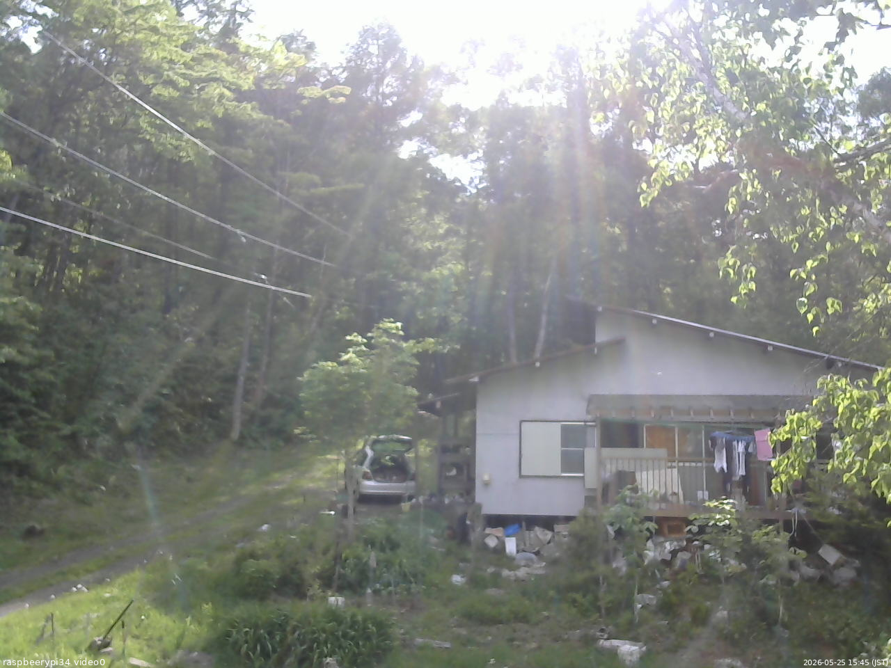 長野県菅平高原 ゆたか山荘 西側(坂上) 2026/05/25 15:45