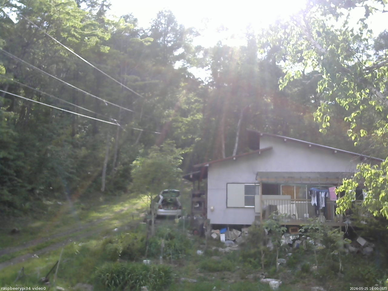 長野県菅平高原 ゆたか山荘 西側(坂上) 2026/05/25 16:00