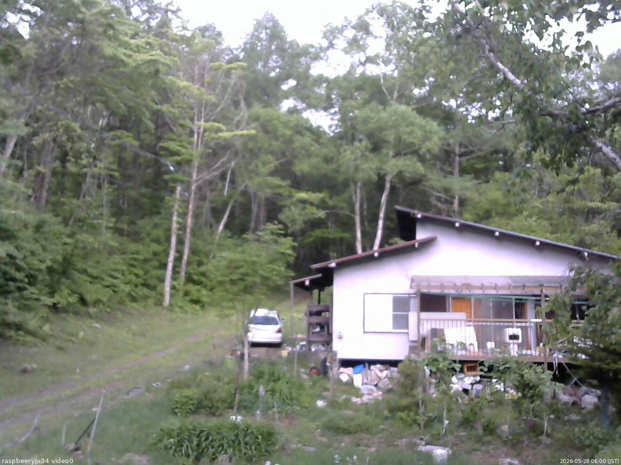 長野県菅平高原 ゆたか山荘 西側(坂上) 2026/05/28 06:00