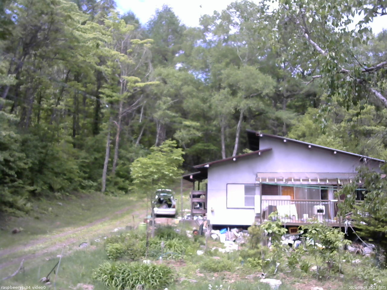 長野県菅平高原 ゆたか山荘 西側(坂上) 2026/05/28 10:15