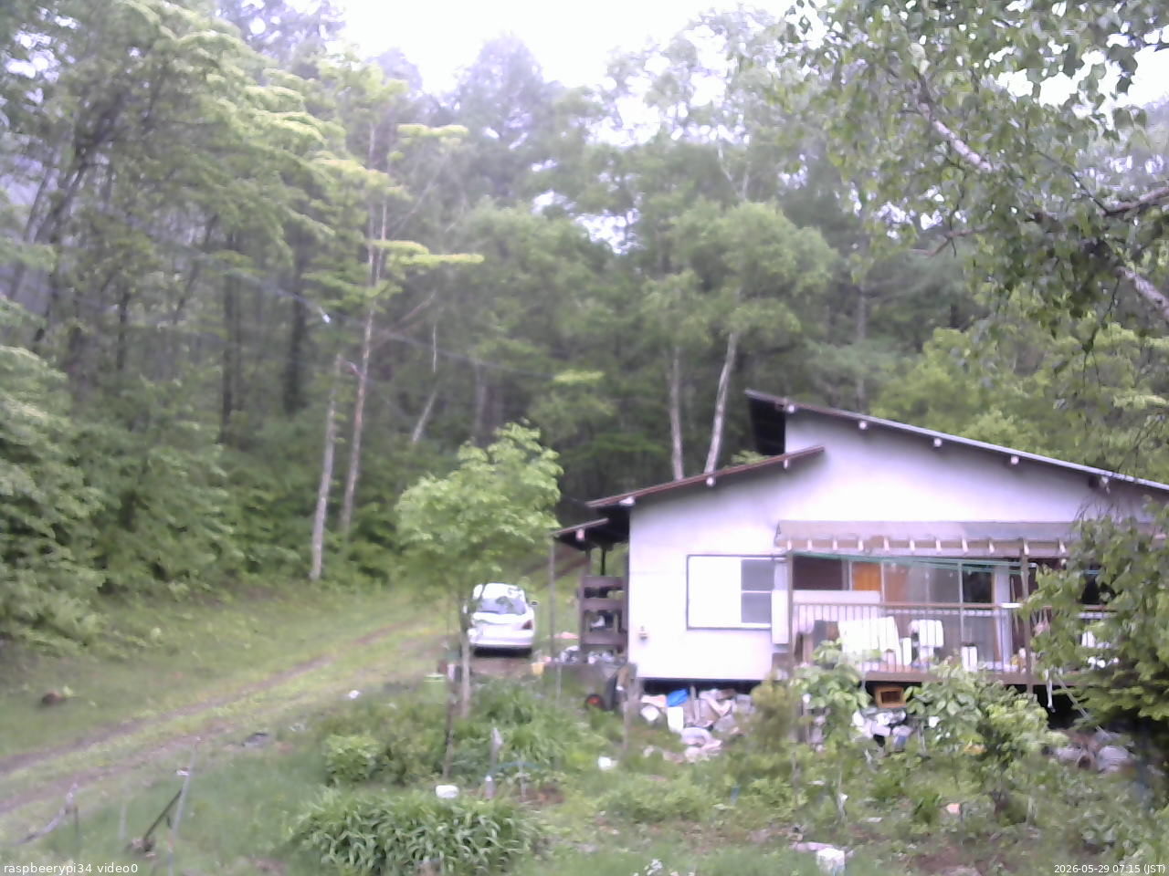 長野県菅平高原 ゆたか山荘 西側(坂上) 2026/05/29 07:15
