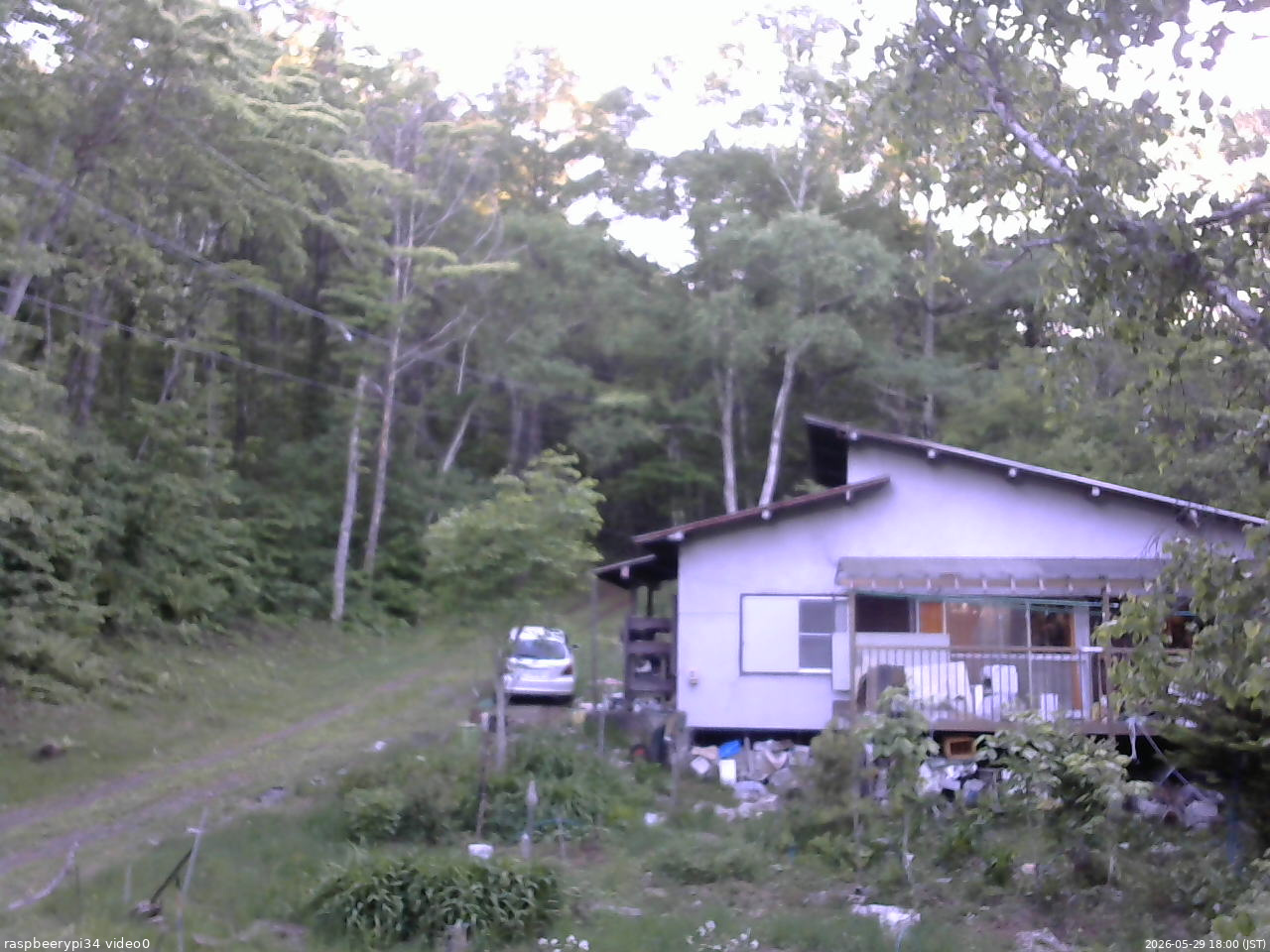 長野県菅平高原 ゆたか山荘 西側(坂上) 2026/05/29 18:00