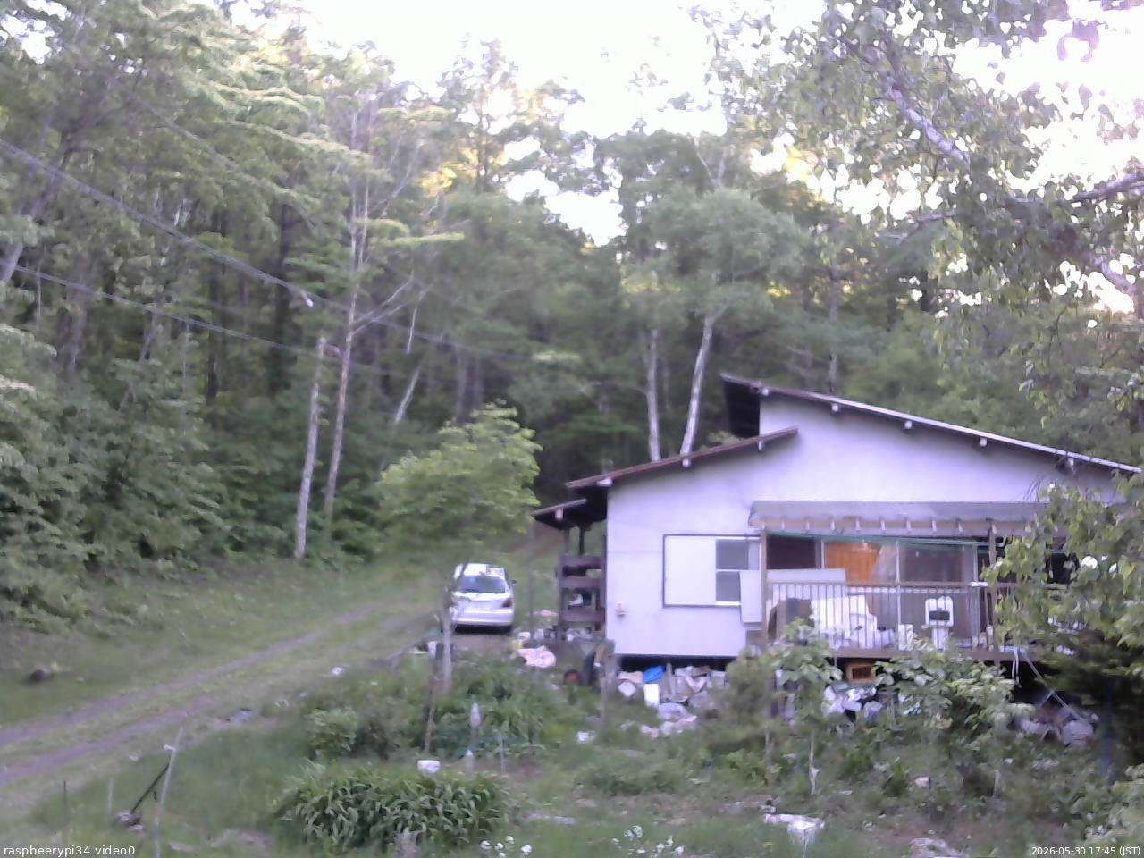 長野県菅平高原 ゆたか山荘 西側(坂上) 2026/05/30 17:45