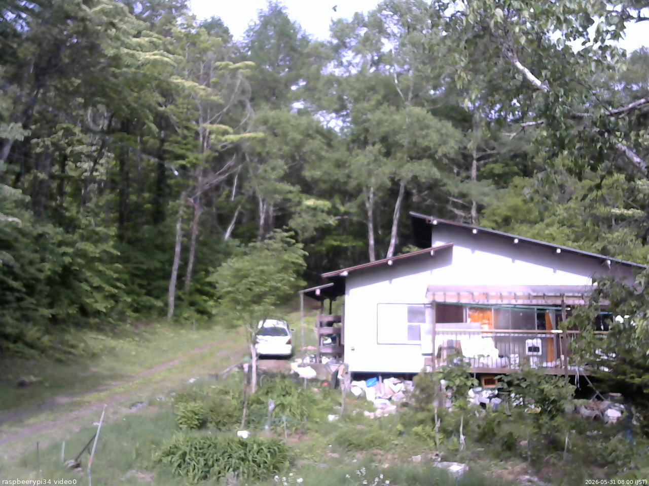 長野県菅平高原 ゆたか山荘 西側(坂上) 2026/05/31 08:00