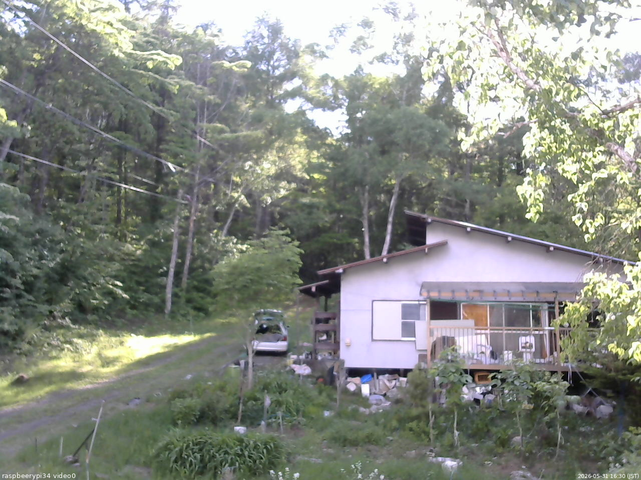 長野県菅平高原 ゆたか山荘 西側(坂上) 2026/05/31 16:30