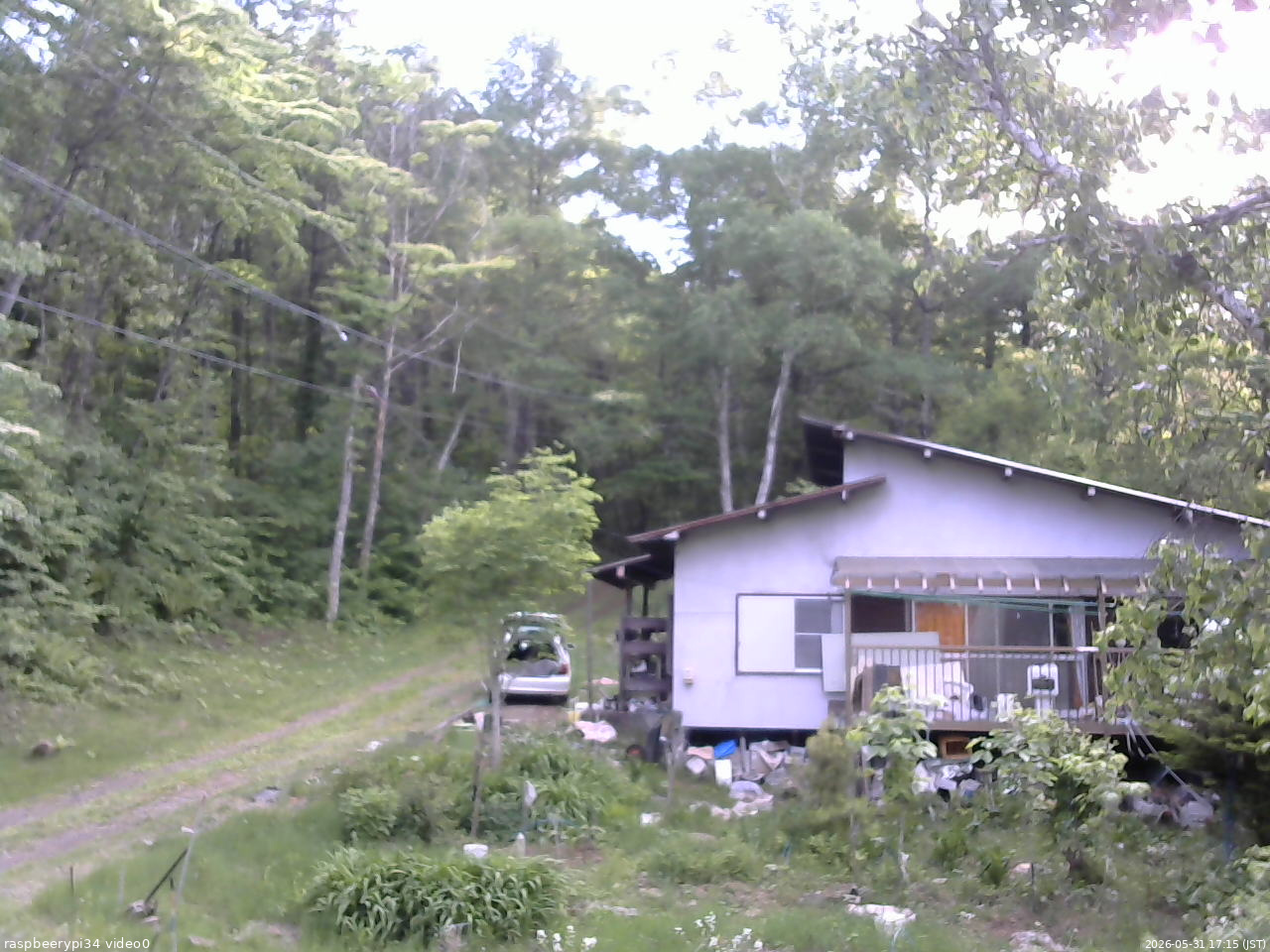 長野県菅平高原 ゆたか山荘 西側(坂上) 2026/05/31 17:15