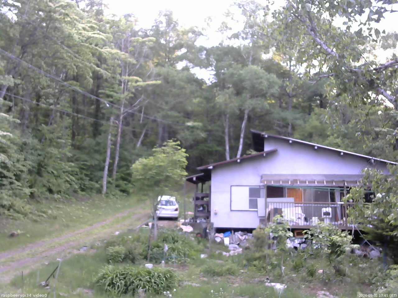 長野県菅平高原 ゆたか山荘 西側(坂上) 2026/05/31 17:45