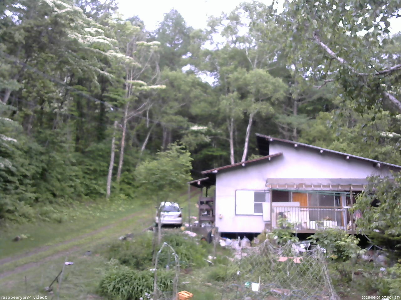長野県菅平高原 ゆたか山荘 西側(坂上) 2026/06/07 07:00