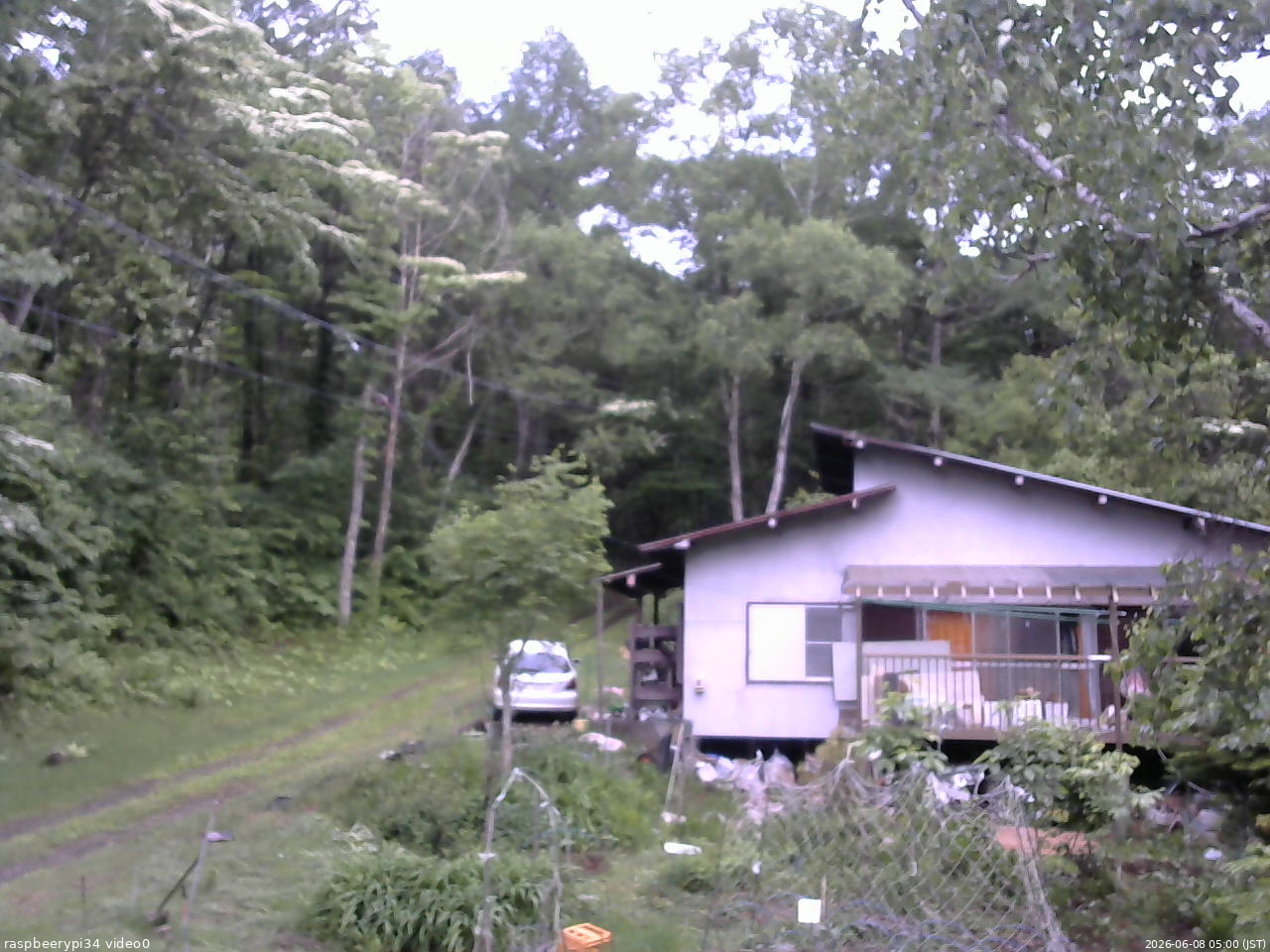 長野県菅平高原 ゆたか山荘 西側(坂上) 2026/06/08 05:00