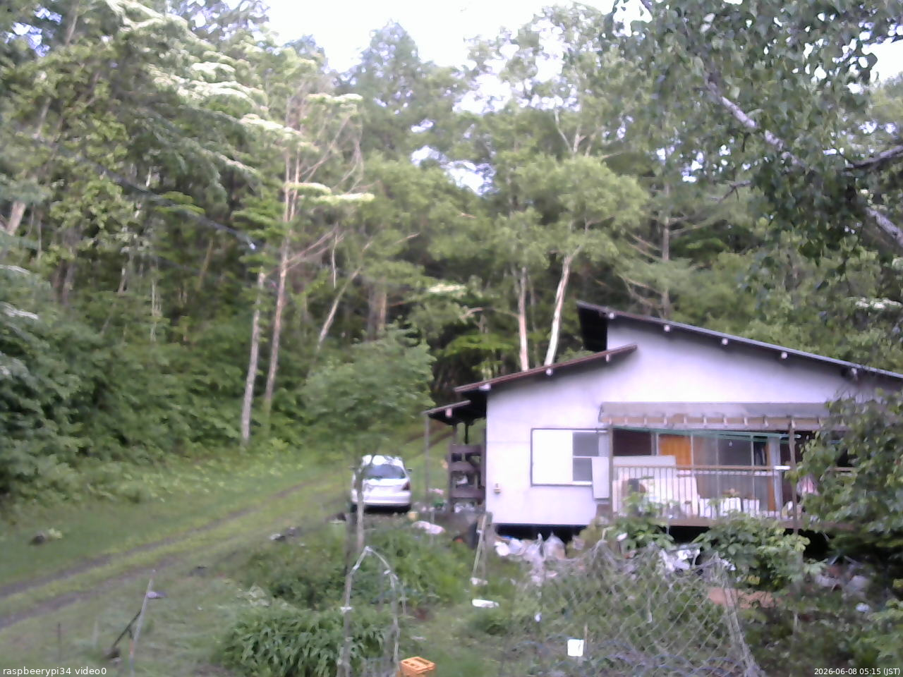 長野県菅平高原 ゆたか山荘 西側(坂上) 2026/06/08 05:15
