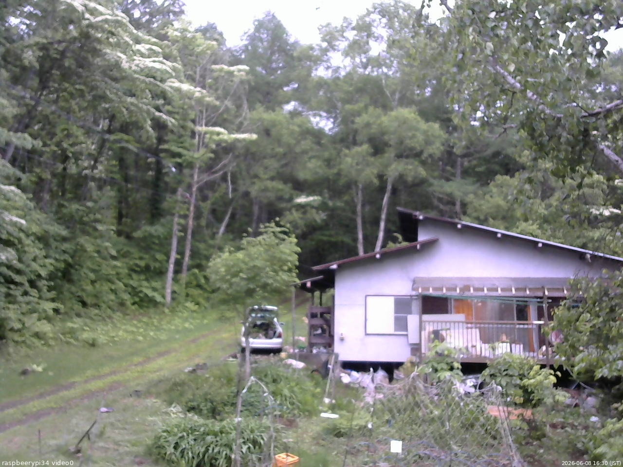 長野県菅平高原 ゆたか山荘 西側(坂上) 2026/06/08 16:30