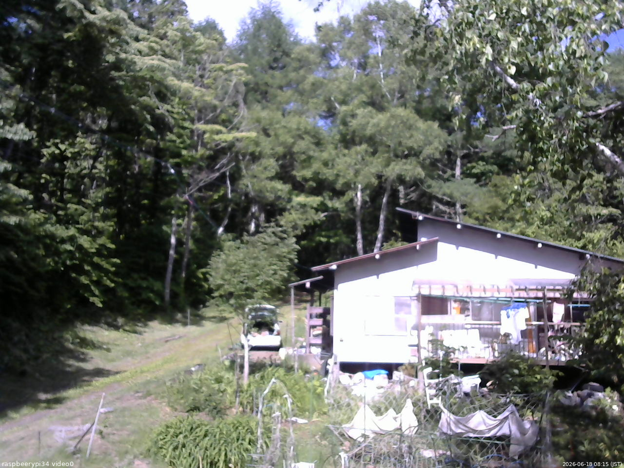 長野県菅平高原 ゆたか山荘 西側(坂上) 2026/06/18 08:15