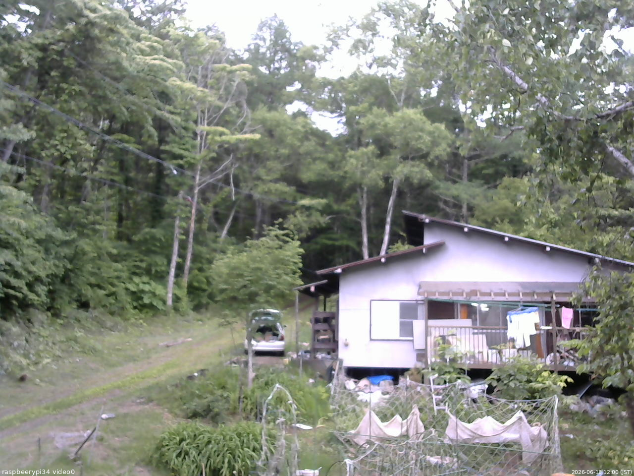 長野県菅平高原 ゆたか山荘 西側(坂上) 2026/06/18 12:00