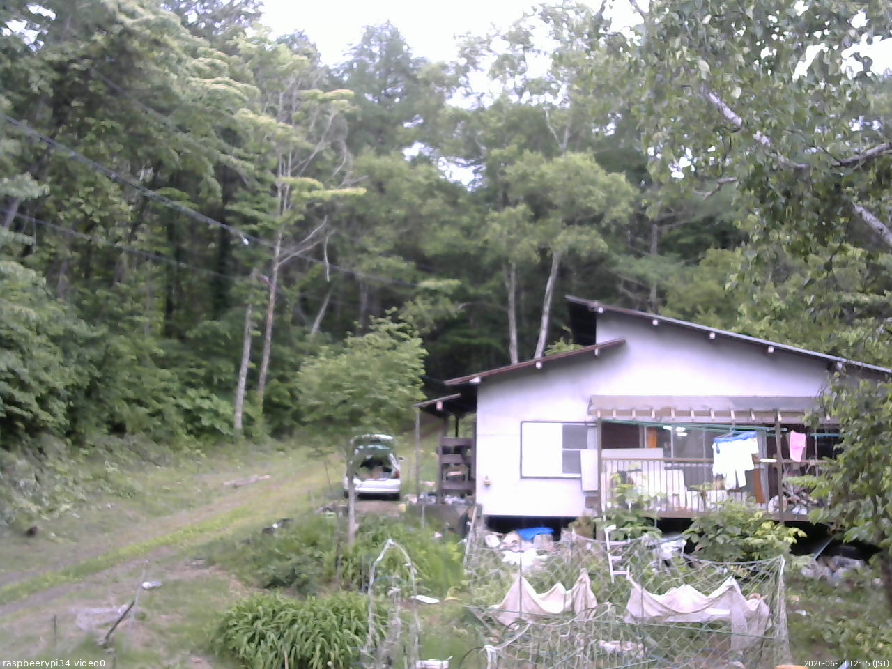 長野県菅平高原 ゆたか山荘 西側(坂上) 2026/06/18 12:15