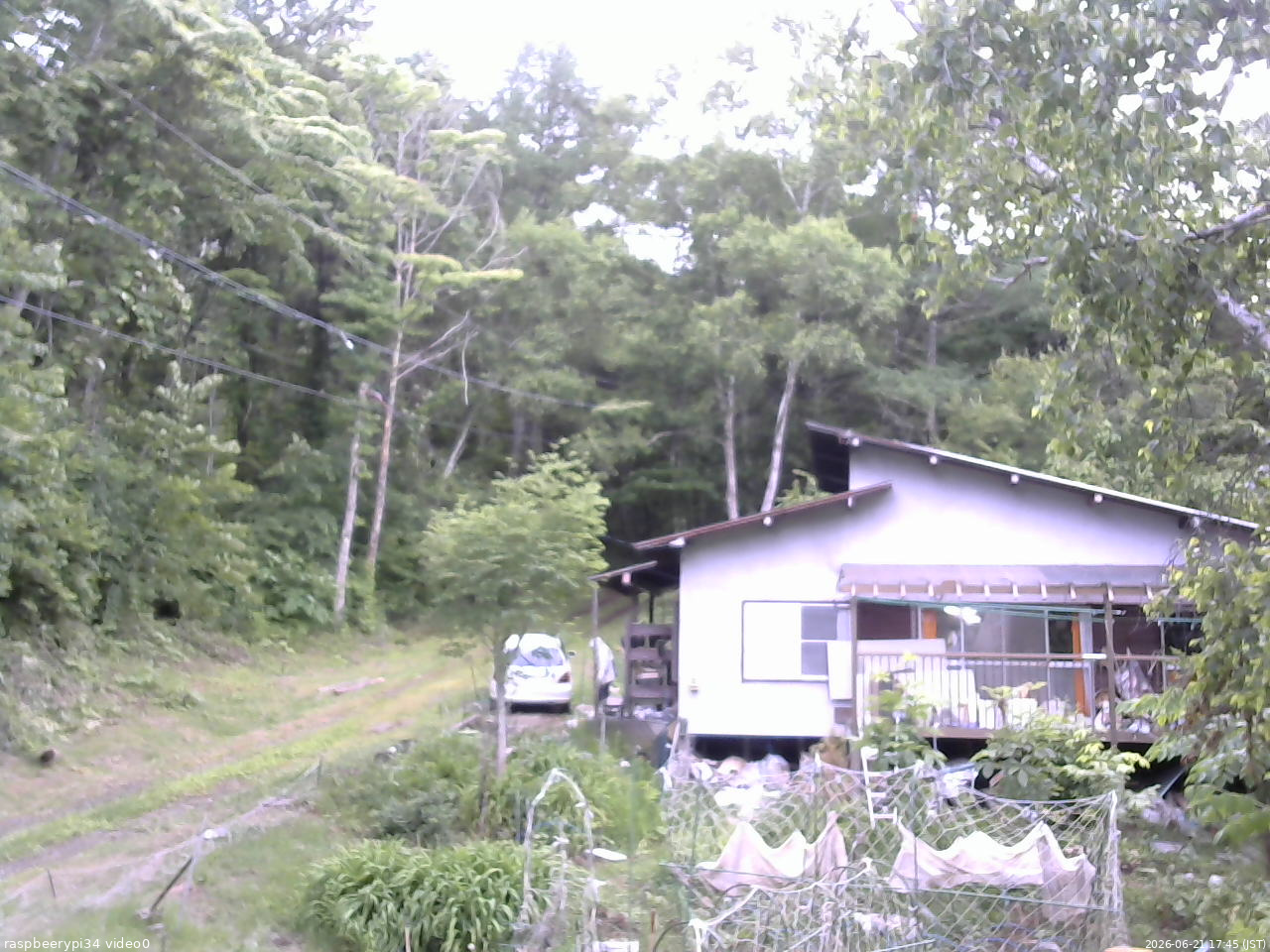 長野県菅平高原 ゆたか山荘 西側(坂上) 2026/06/21 17:45
