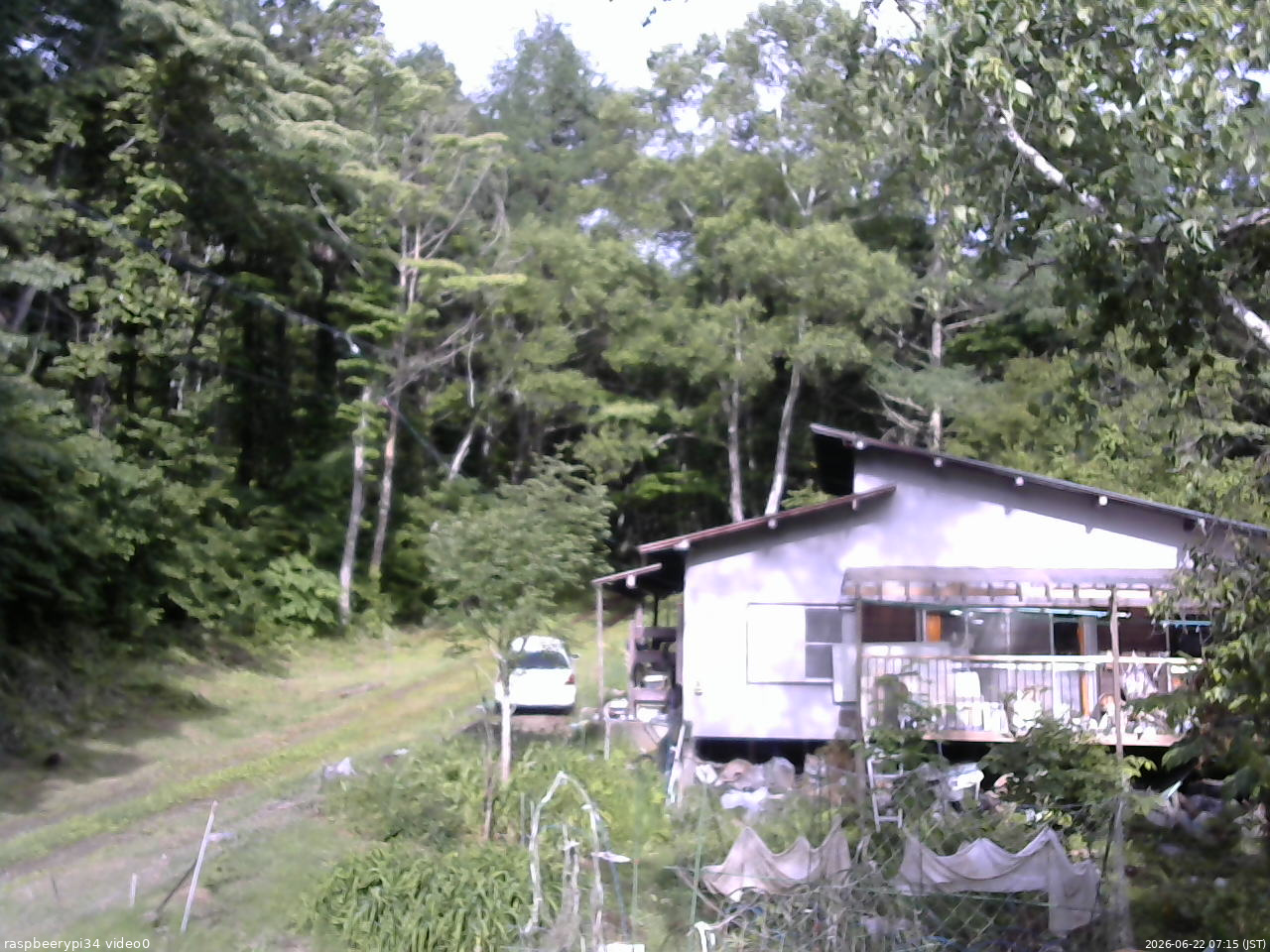 長野県菅平高原 ゆたか山荘 西側(坂上) 2026/06/22 07:15