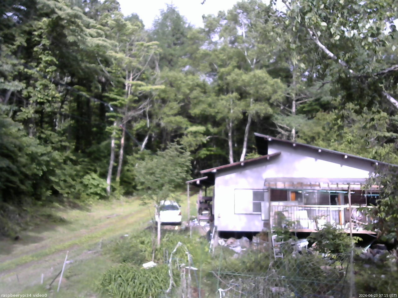 長野県菅平高原 ゆたか山荘 西側(坂上) 2026/06/23 07:15