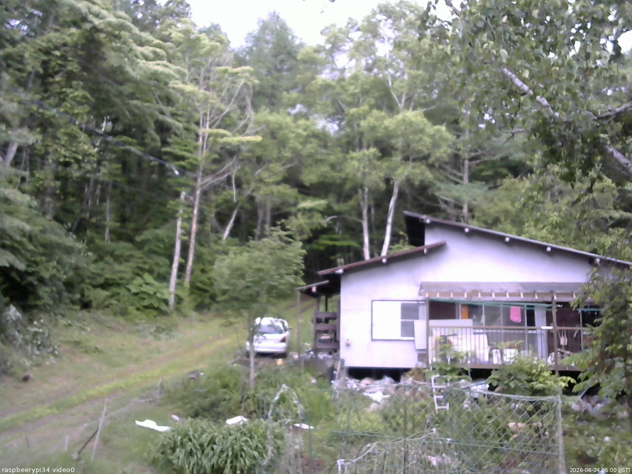 長野県菅平高原 ゆたか山荘 西側(坂上) 2026/06/24 06:00