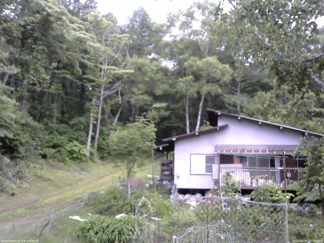 長野県菅平高原 ゆたか山荘 西側(坂上) 2026/06/25 12:00