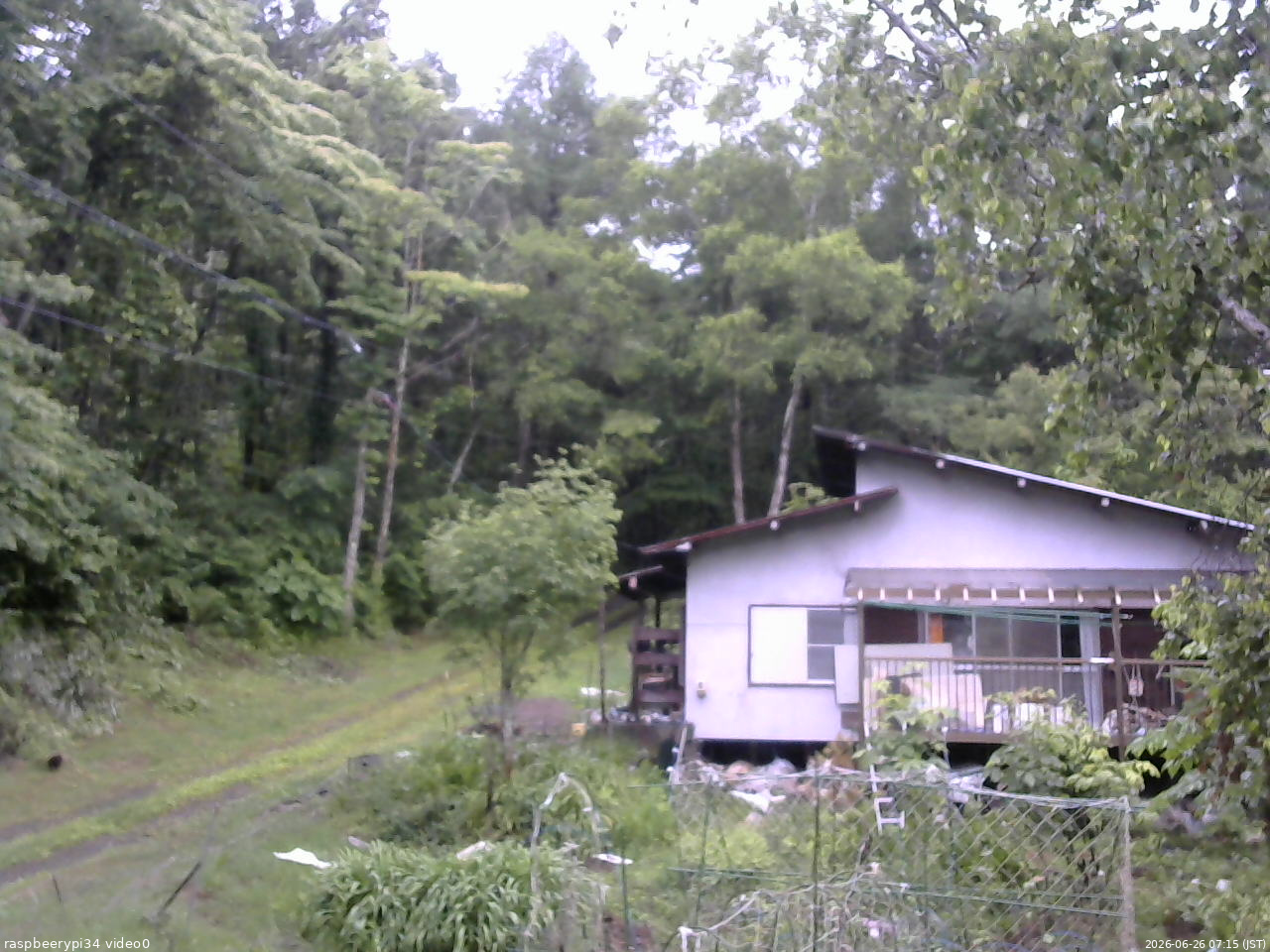 長野県菅平高原 ゆたか山荘 西側(坂上) 2026/06/26 07:15
