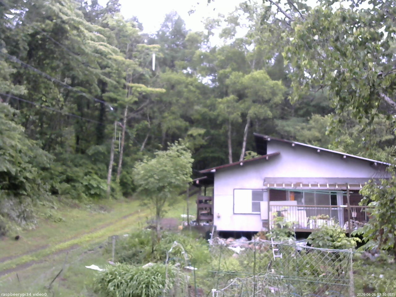 長野県菅平高原 ゆたか山荘 西側(坂上) 2026/06/26 07:30