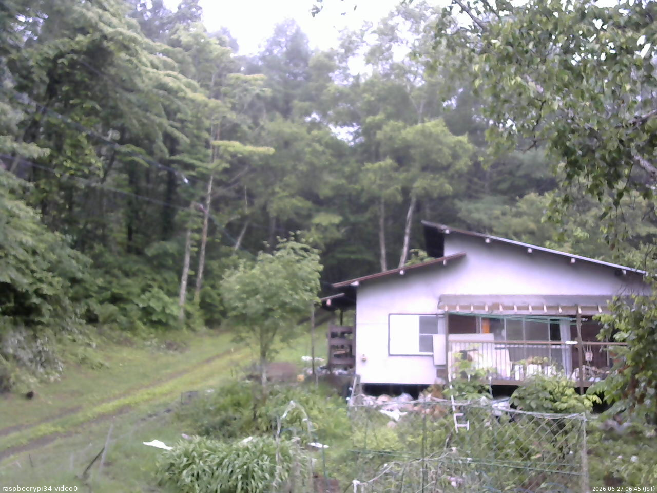 長野県菅平高原 ゆたか山荘 西側(坂上) 2026/06/27 06:45