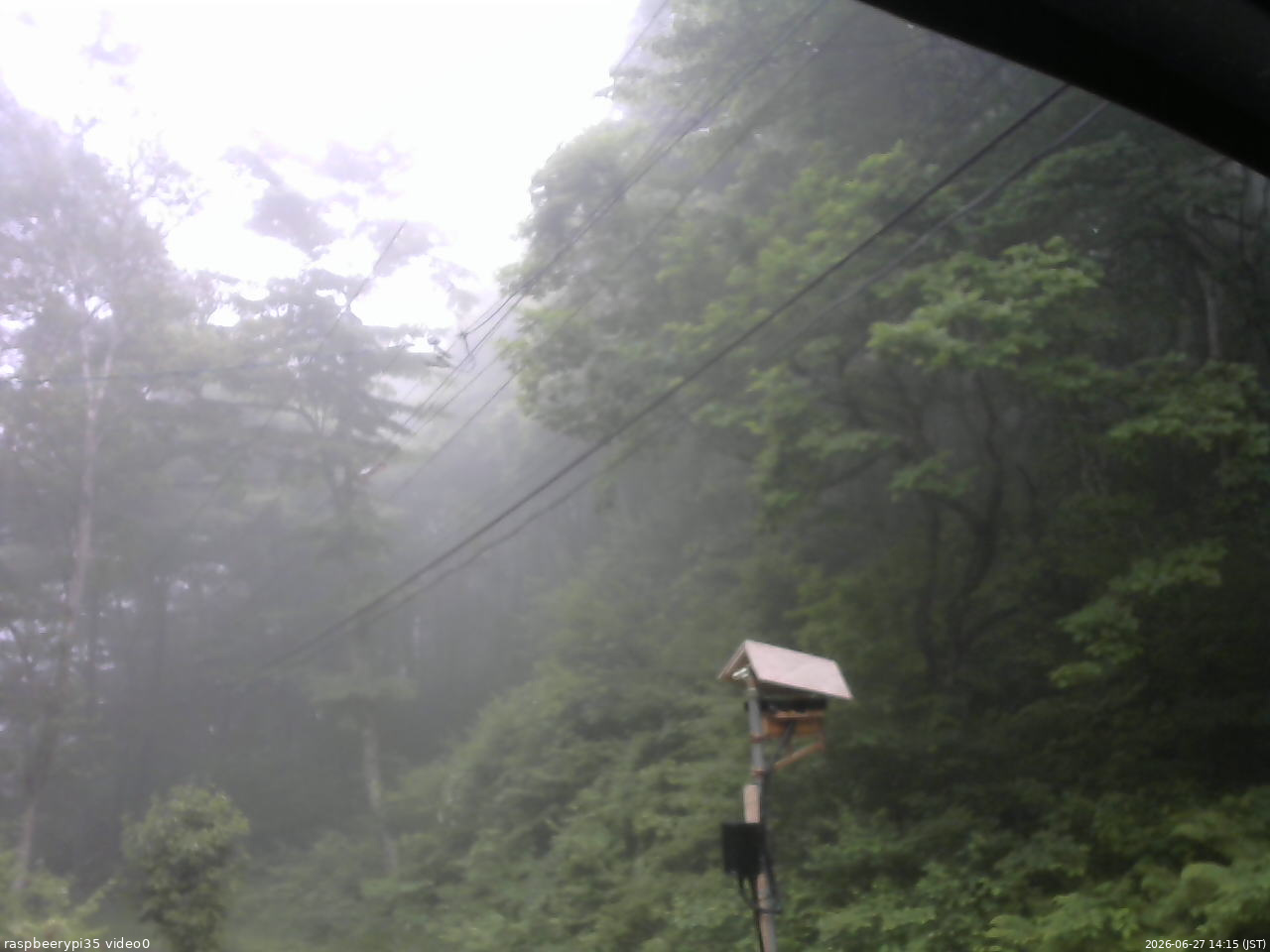 長野県菅平高原 ゆたか山荘 温度計 2026/06/27 14:15