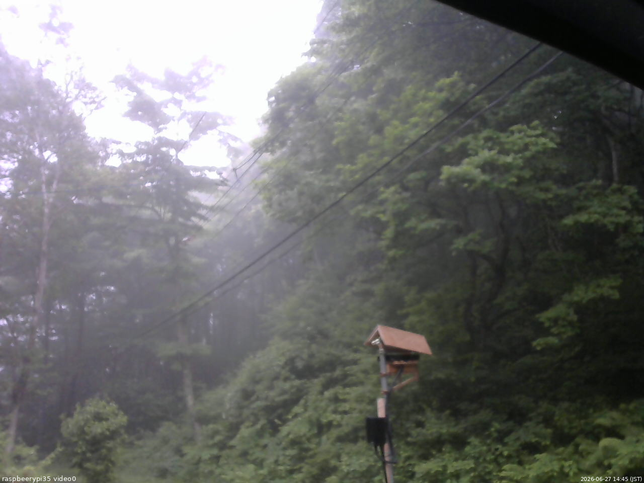 長野県菅平高原 ゆたか山荘 温度計 2026/06/27 14:45