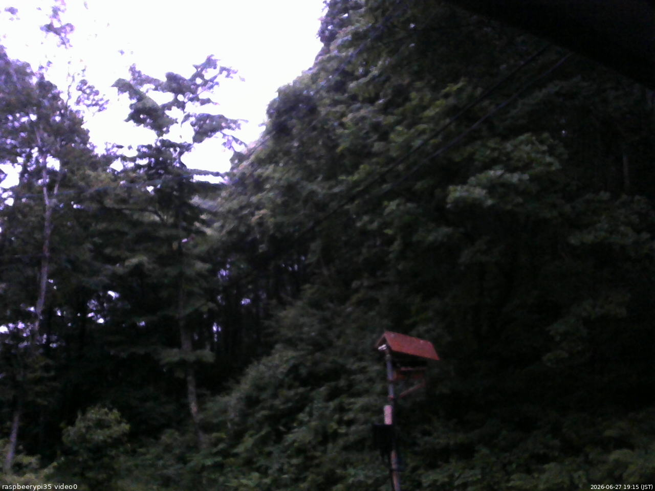 長野県菅平高原 ゆたか山荘 温度計 2026/06/27 19:15