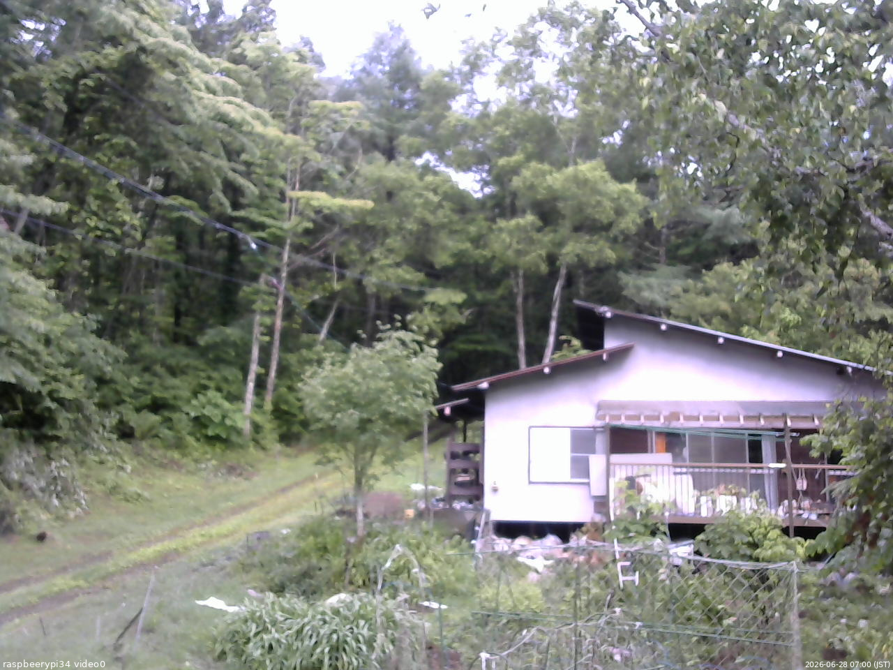 長野県菅平高原 ゆたか山荘 西側(坂上) 2026/06/28 07:00