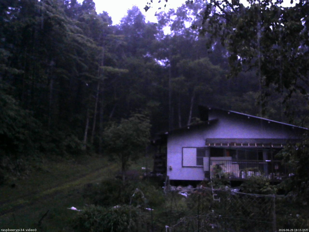 長野県菅平高原 ゆたか山荘 西側(坂上) 2026/06/29 19:15