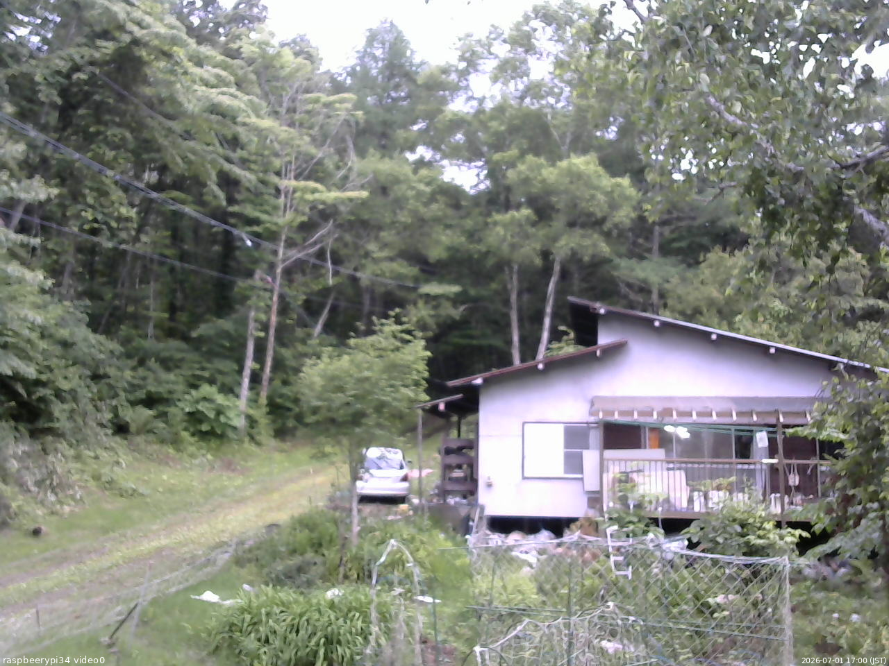 長野県菅平高原 ゆたか山荘 西側(坂上) 2026/07/01 17:00