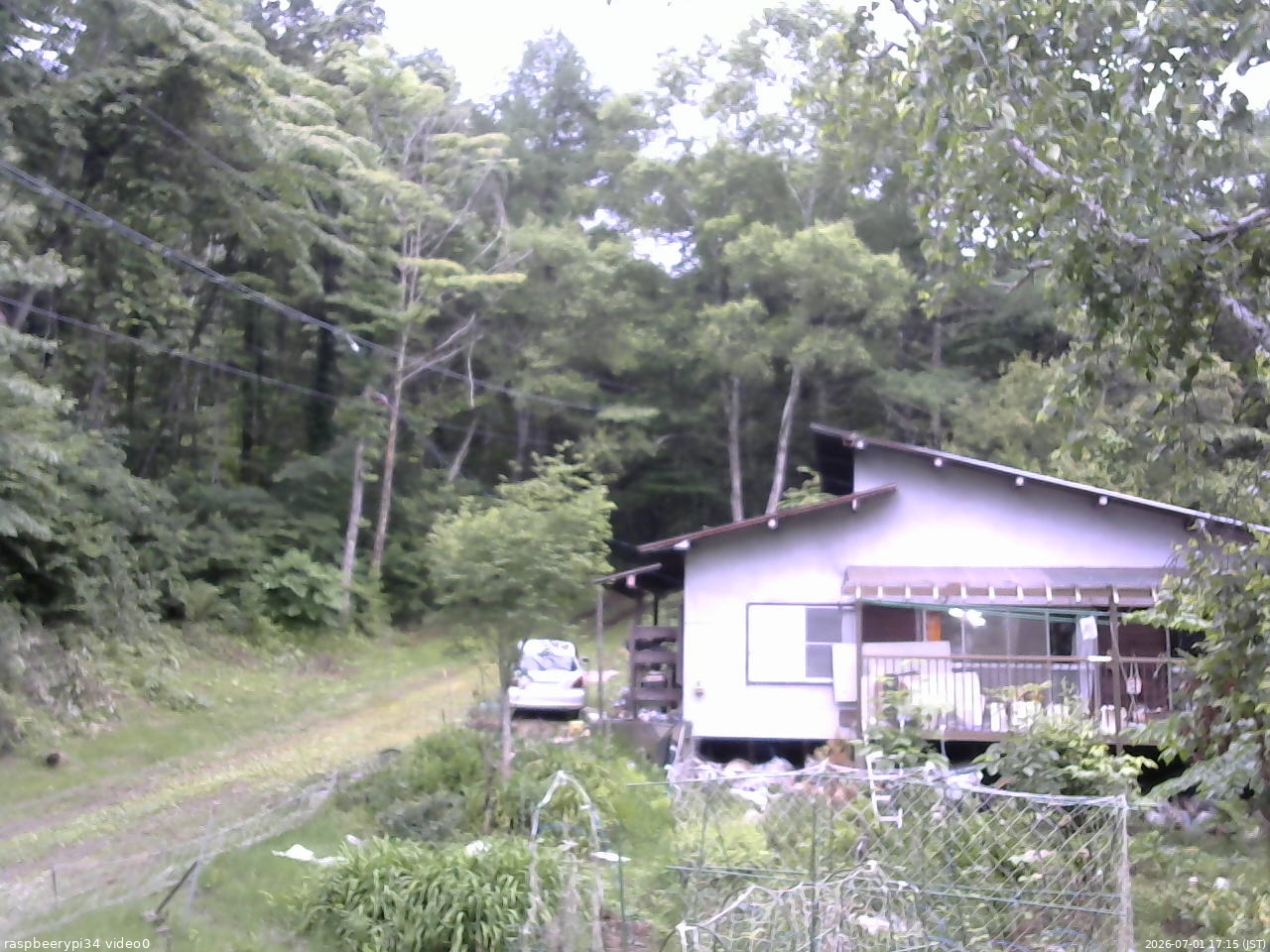 長野県菅平高原 ゆたか山荘 西側(坂上) 2026/07/01 17:15