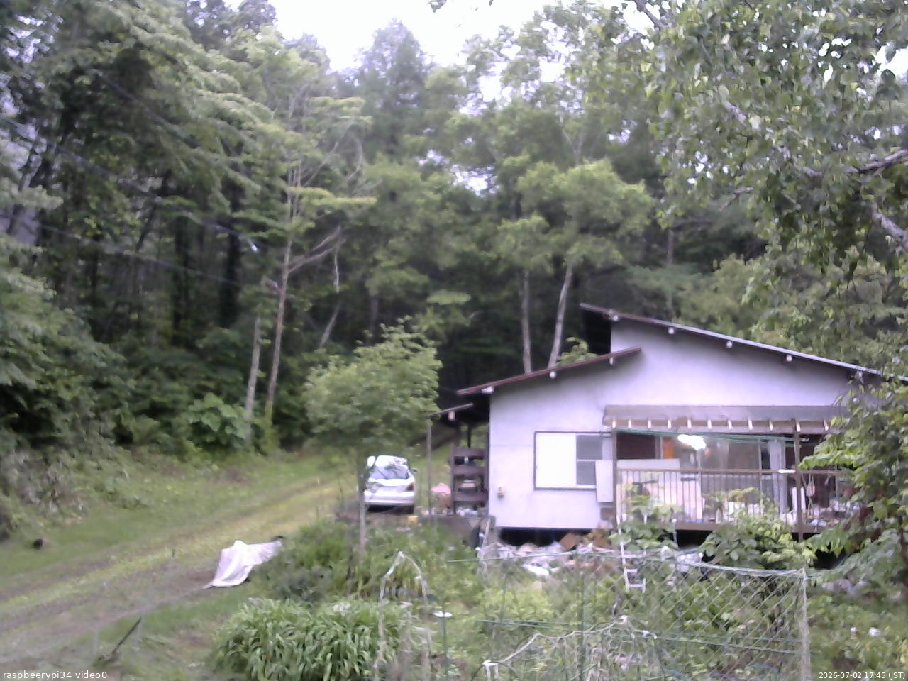 長野県菅平高原 ゆたか山荘 西側(坂上) 2026/07/02 17:45