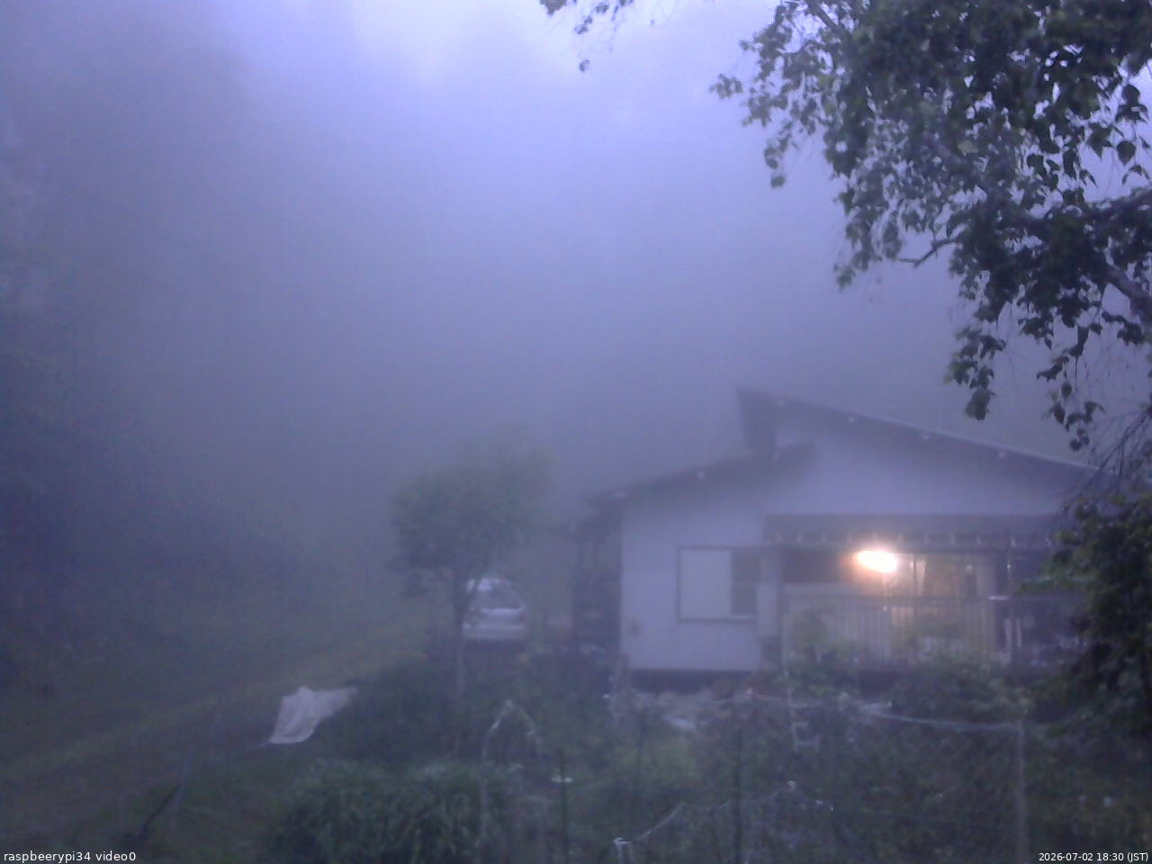 長野県菅平高原 ゆたか山荘 西側(坂上) 2026/07/02 18:30