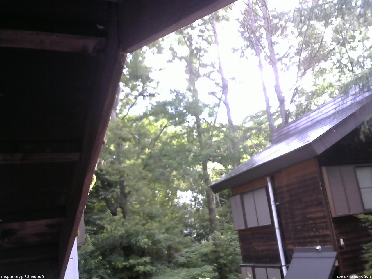 長野県菅平高原 ゆたか山荘 北側 2026/07/03 06:45