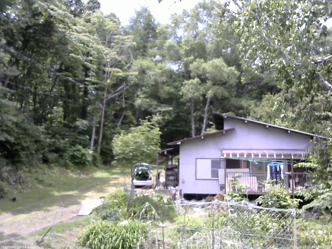 長野県菅平高原 ゆたか山荘 西側(坂上) 2026/07/03 11:30