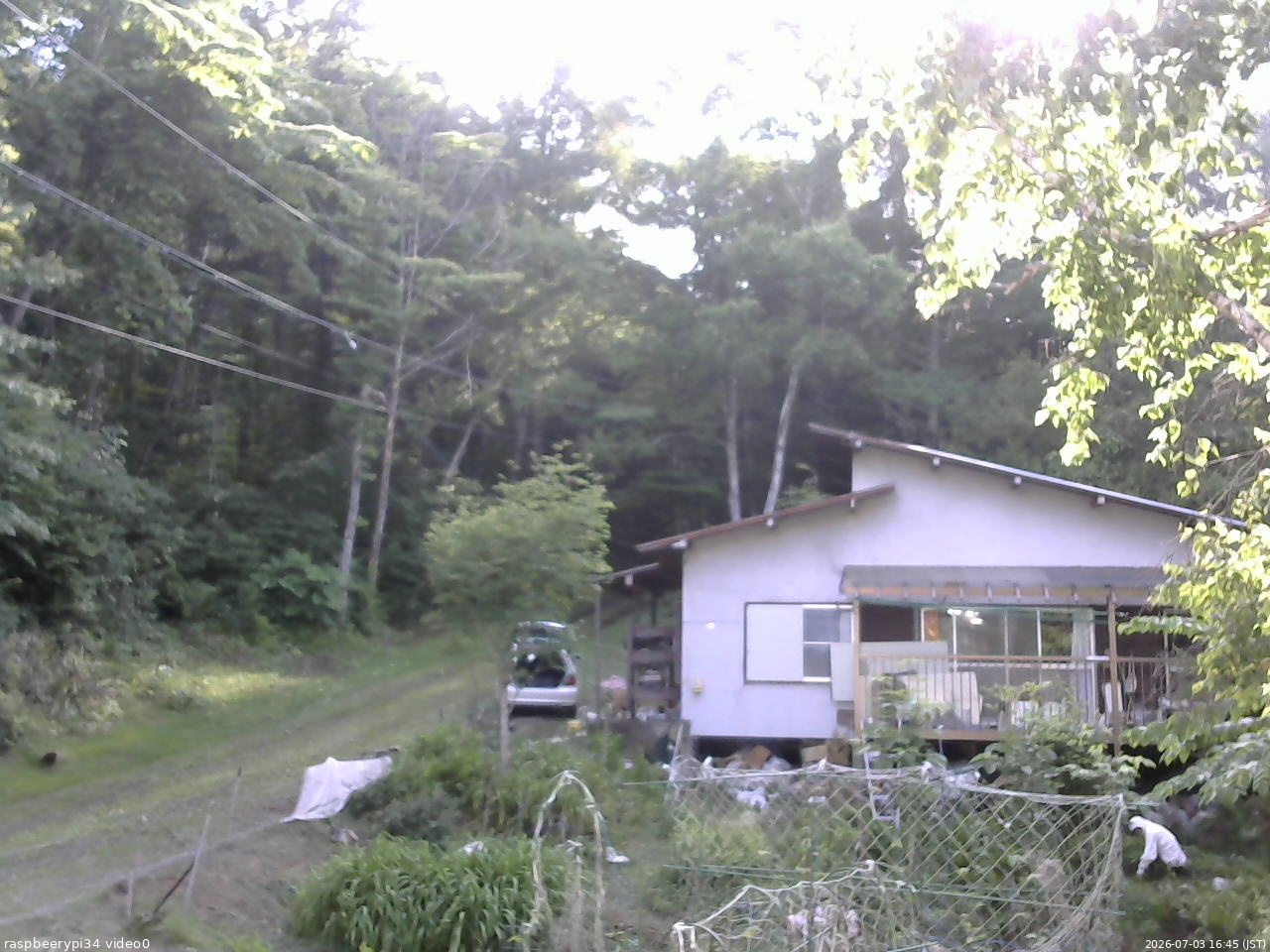長野県菅平高原 ゆたか山荘 西側(坂上) 2026/07/03 16:45