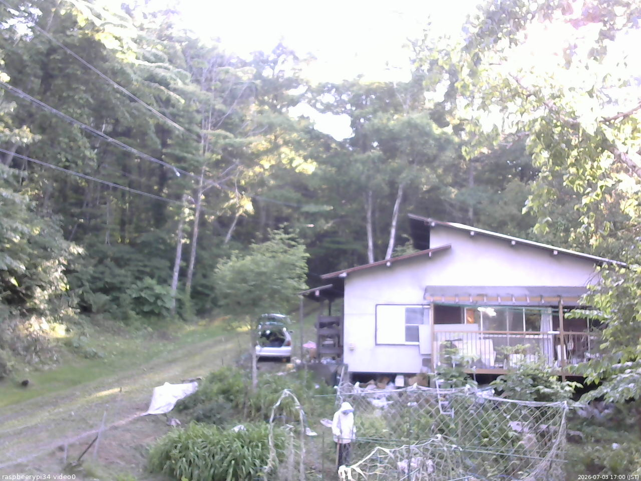 長野県菅平高原 ゆたか山荘 西側(坂上) 2026/07/03 17:00