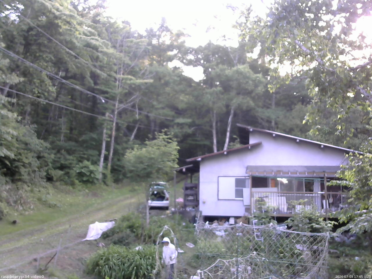 長野県菅平高原 ゆたか山荘 西側(坂上) 2026/07/03 17:45