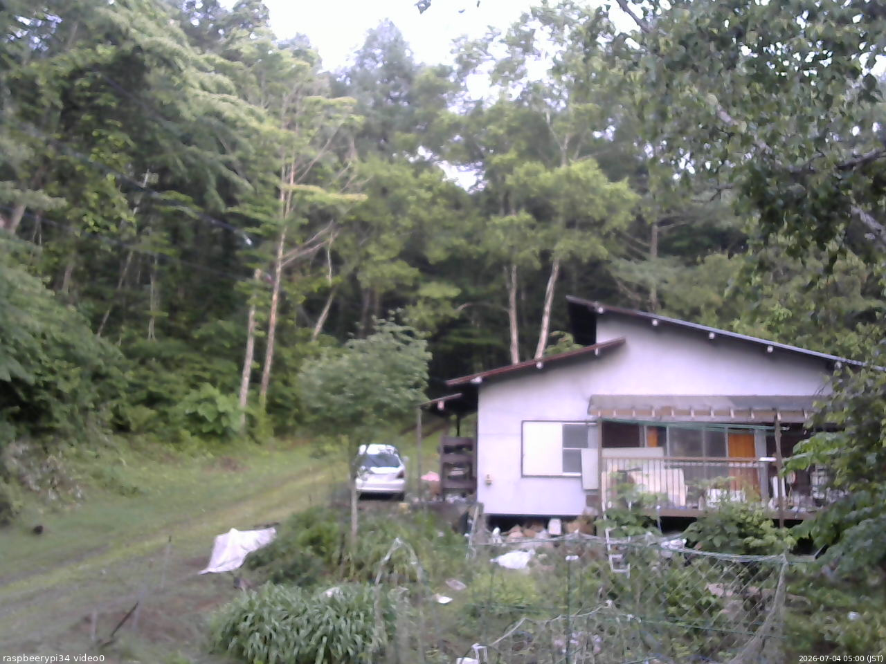 長野県菅平高原 ゆたか山荘 西側(坂上) 2026/07/04 05:00